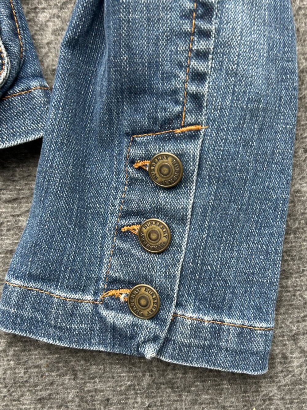 Burberry Denim Jacket Nova Check Womens Size 8 US Blazer - Picture 6 of 16